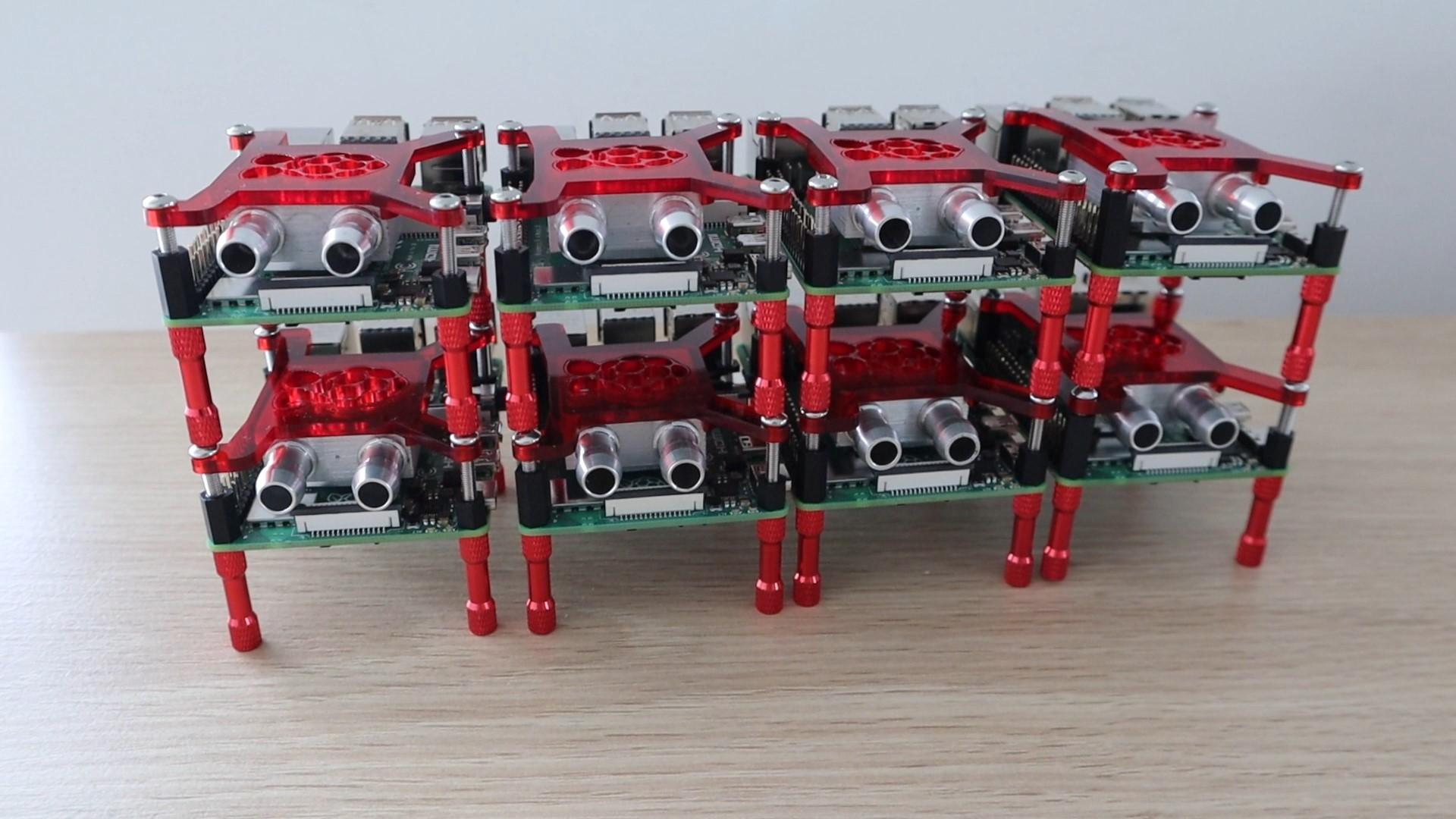 All 8 Raspberry Pi's Prepared With Cooling Blocks.jpg