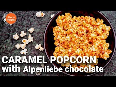 Alpenliebe caramel chocolate popcorn | Theatre style caramel popcorn