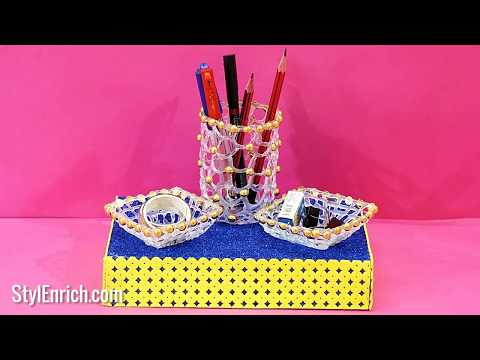 Amazing Craft Idea from Hot Glue Gun | DIY Organiser | Hot Glue Gun Hacks