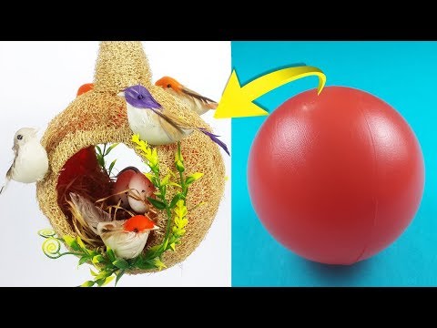 Amazing DIY Nest Craft from Plastic Ball | Best Out of Waste Plastic Ball Craft | Home Decoration