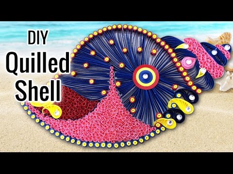 Amazing DIY Room Decor Idea with Quilled Shell | DIY Projects for Home Decoration