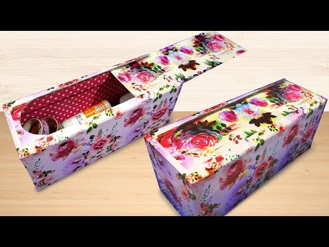 Amazing Recycling Craft Idea from Old Cardboard Box | Best Out of Waste Crafts | DIY Organizer