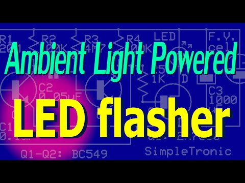 Ambient Light Powered LED flasher