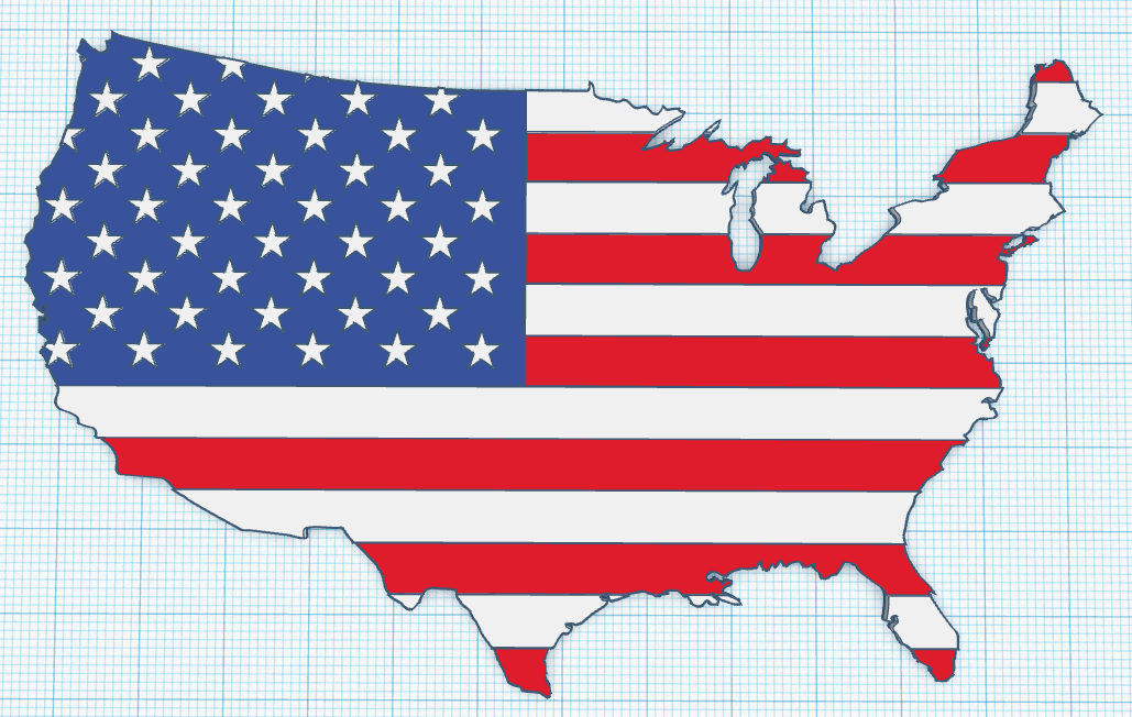 American Flag - Tinkercad screenshot main.PNG