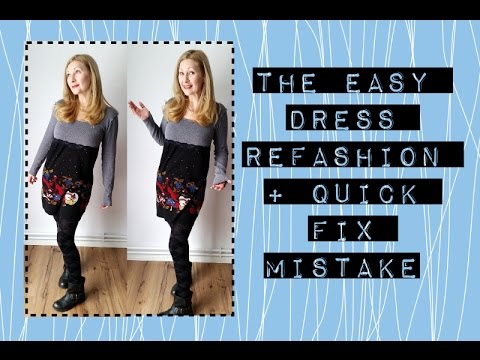 An easy DIY Dress Refashion + my quick fix for sewing mistakes