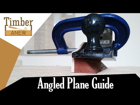 Angled Plane Guide for Mitre Joints - Woodworking Jig