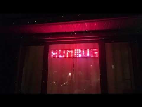 Animated Christmas LED HUMBUG Sign