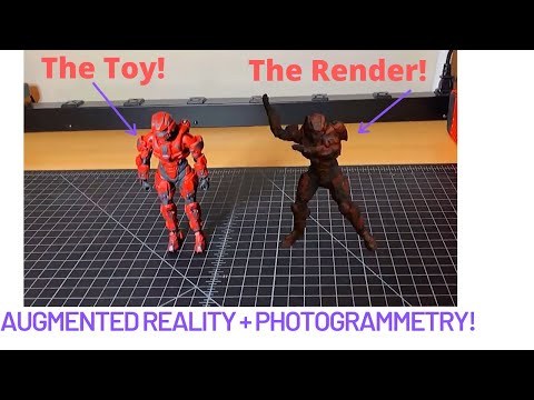 Animating an action figure via Photogrammetry + Augmented Reality!