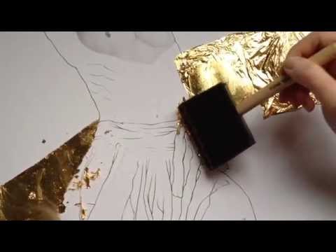 Applying Gold Leaf