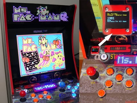 Arcade1Up Mod with LED Marquee and Sub-Displays Detailed Build