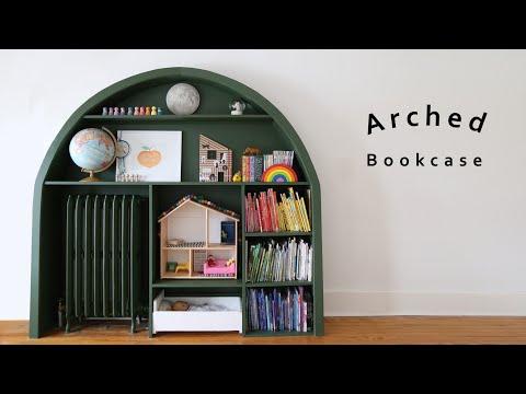 Arched Bookcase / Kids Room Renovation and Storage