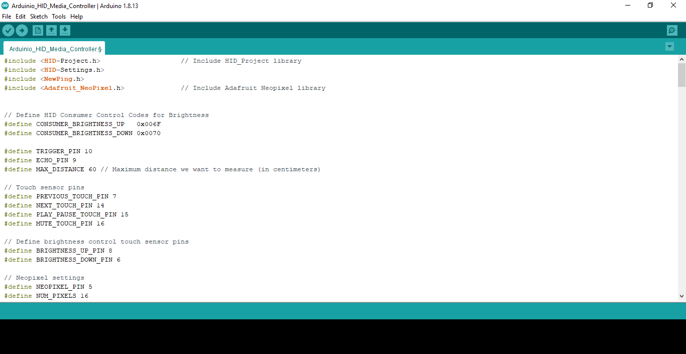 Arduinio_HID_Media_Controller _ Arduino 1.8.13 13-10-2024 21_15_17.png