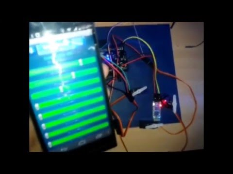 Arduino/Android - BLUETOOTH  Multi Servo motor Control Android APP