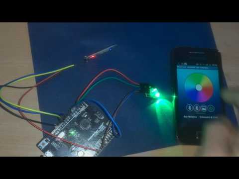 Arduino/Android - BLUETOOTH RGB LED CONTROL ANDROID APP