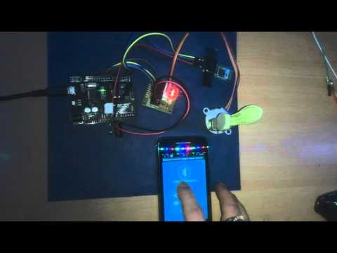 Arduino/Android- 28BYJ 48 Stepper Motor control Using the HC-06