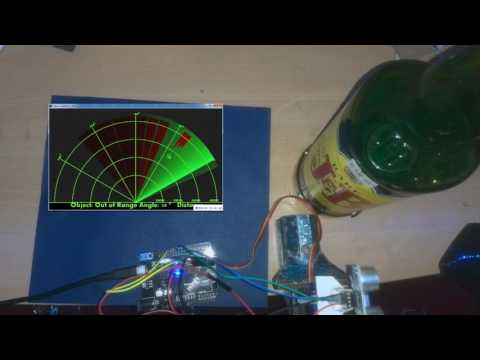 Arduino / Processing - HC-SR04 RADAR Using processing &amp;amp; arduino