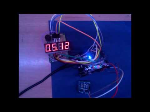 Arduino - AT24C32 / DS1307 real time clock 7 SEGment display