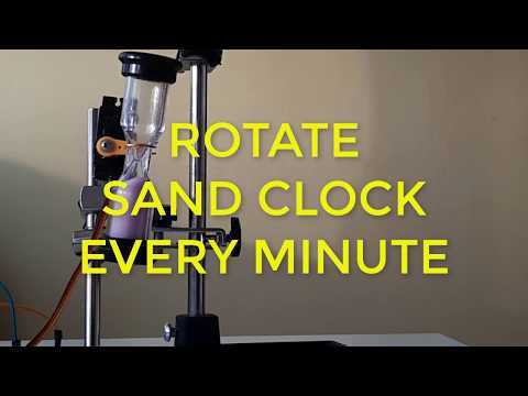 Arduino - Rotate Sand CLOCK every minute using Servo motor