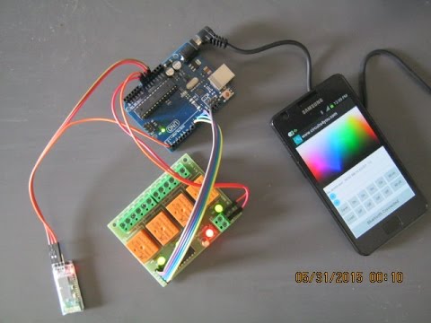 Arduino Bluetooth Electrical Appliance Control