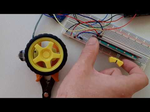 Arduino Control DC Motor Speed and Direction using a potentiometer