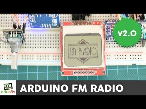 Arduino FM Radio project with a Nokia 5110 display and TEA5767 module.