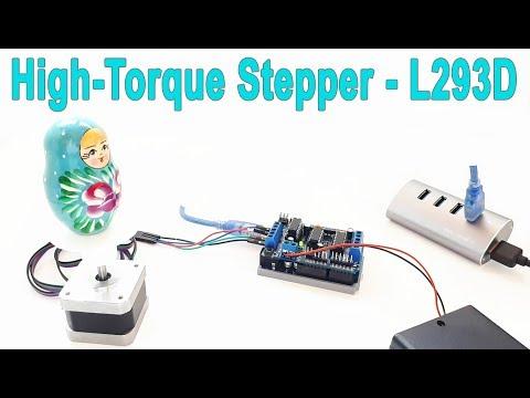 Arduino L293D Motor Shield Upgrade for the High-Torque Stepper Motor