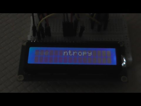 Arduino LCD FlyIn text effect