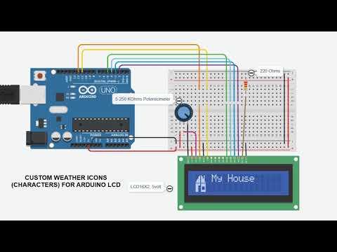 Arduino LCD Weather Icons