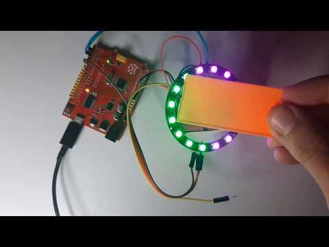 Arduino LED Ring Ultrasonic Distance Sensor