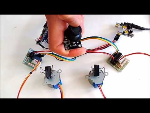 Arduino Nano and Visuino: Control 2 Stepper Motors with Joystick