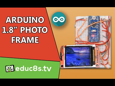 Arduino Project: 1.8&amp;quot; DIY Photo Frame using an Arduino Nano and a 1.8&amp;quot; ST7735 Color TFT display.