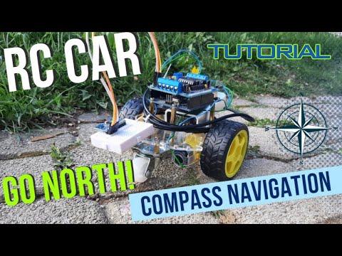 Arduino RC Car That Goes North &amp;amp; Adjusts Position Using a Compass Tutorial