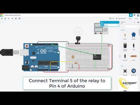 Arduino Relay Activated Lamp