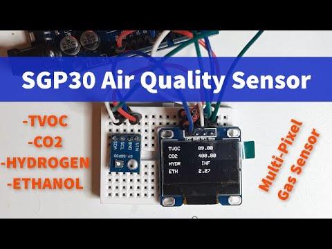 Arduino SGP30 Air Quality Sensor VOC and ECO2 Gas Sensor