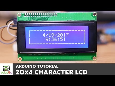 Arduino Tutorial: 20x4 I2C Character LCD display with Arduino Uno from Banggood.com