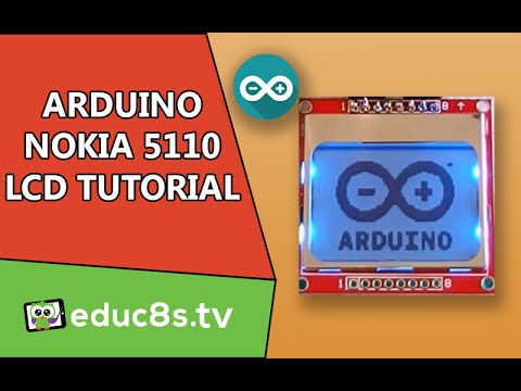 Arduino Tutorial: Nokia 5110 84x48 LCD display, how to drive with Arduino