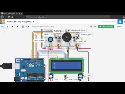 Arduino UNO Ping Pong Game v2.0