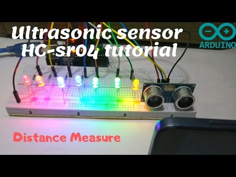 Arduino Ultrasonic sensor led projects | Hc-sr04 Ultrasonic sensor