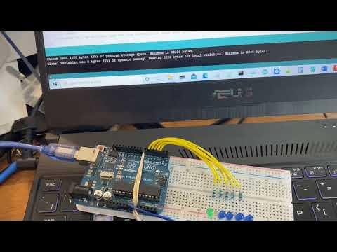 Arduino weigh scales Instructable video 1 - testing the LED outputs