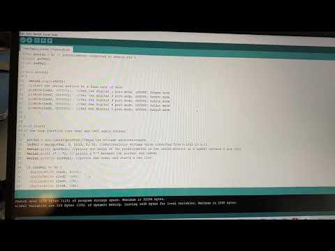 Arduino weigh scales Instructable video 4 - combing the code for both serial and digital I/O