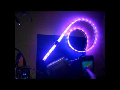 Arduino-Android BLUETOOTH RGB led STRIP control - SMD5050