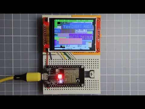 Arduino_GFX Hello World in multiple languages