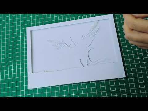 Arranging layers of paper-cut lightbox