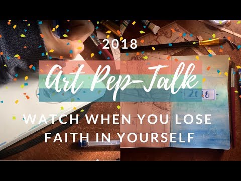 Art Pep Talk 2018: Graphite and Watercolor Speed Paint