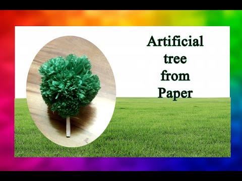 Artificial tree for decoration from paper #homemakerscorner