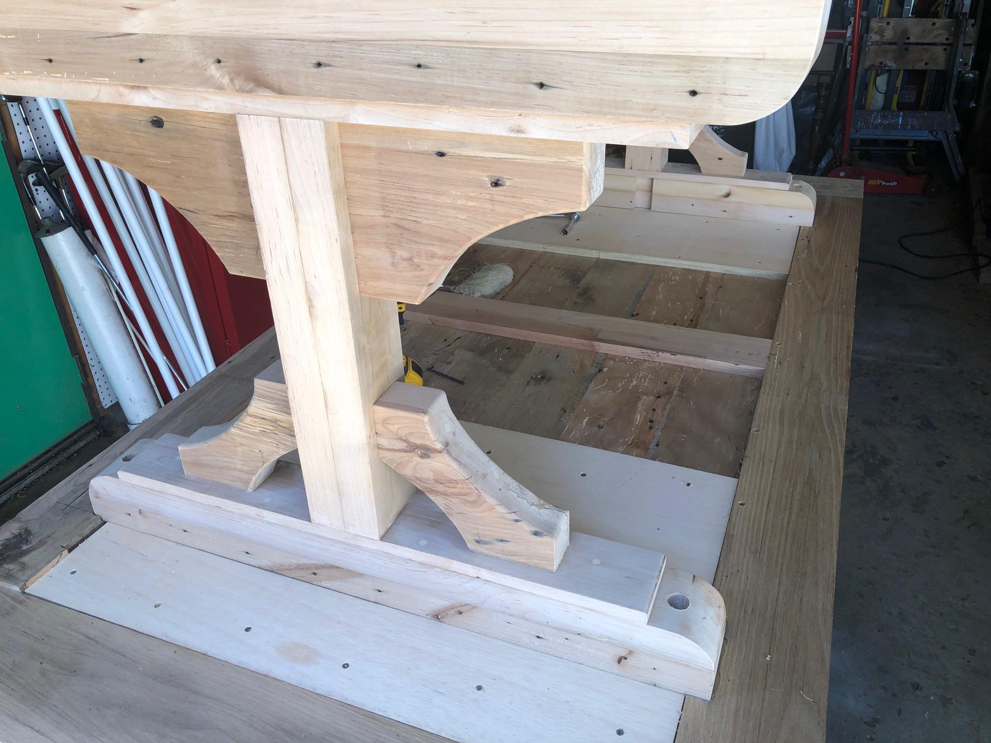 Attaching pedestals to table bottom 2.jpg