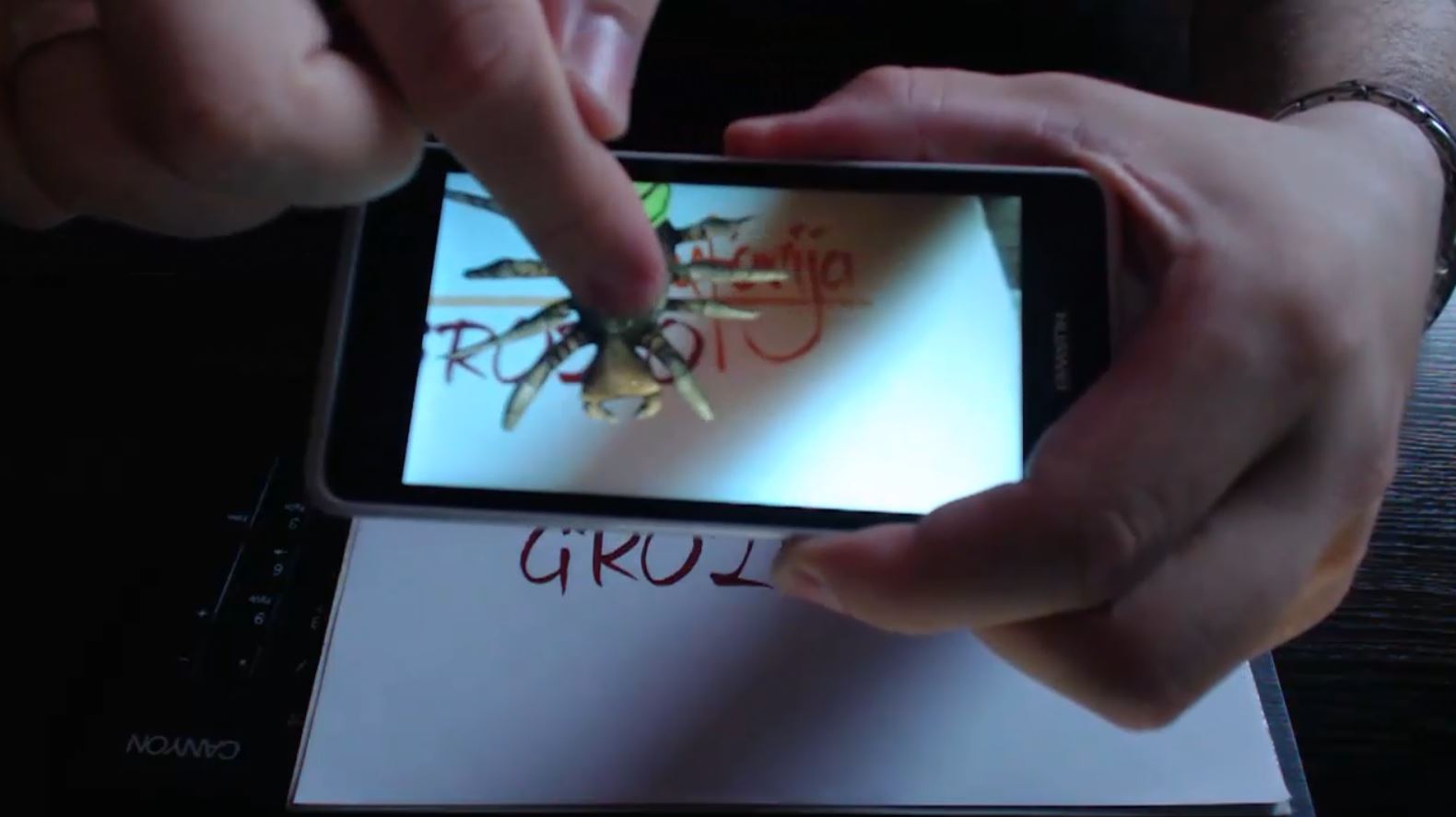 Augmented Reality Touchscreen Events  for mobile devices, rotate, scale, move around.jpg