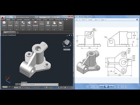 Autocad 3D practice drawing : SourceCAD