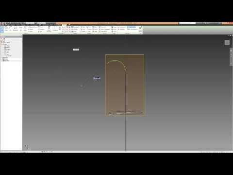 Autodesk Inventor Sweep Tutorial - How to Use Sweep Command