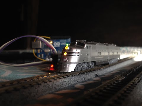 Automated point to point model railroad with yard siding | Arduino based